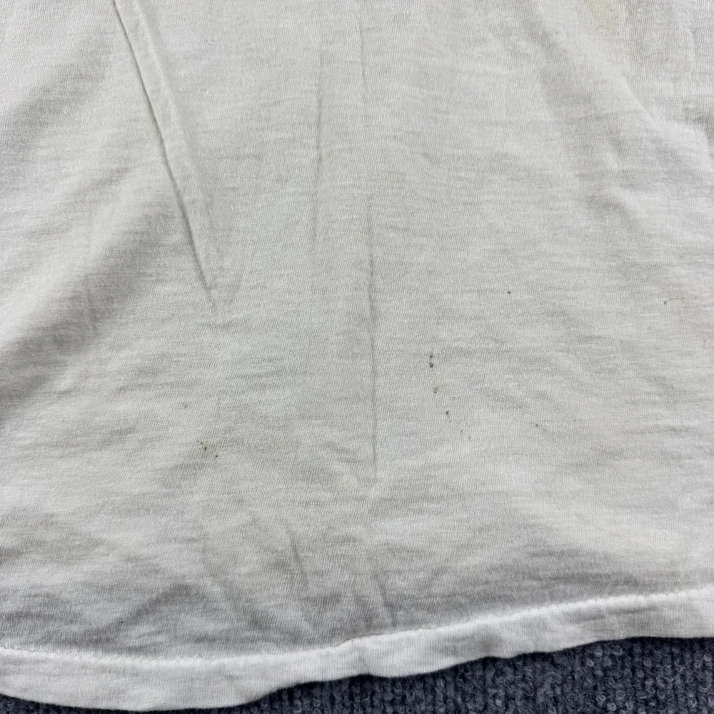 VINTAGE Boats Shirt Men S White Golden Meadow Louisiana Single Stitch 70s *